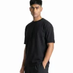 Drop Shoulder Essential T-Shirt – Black