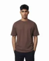 Drop Shoulder Essential T-Shirt – Coffee