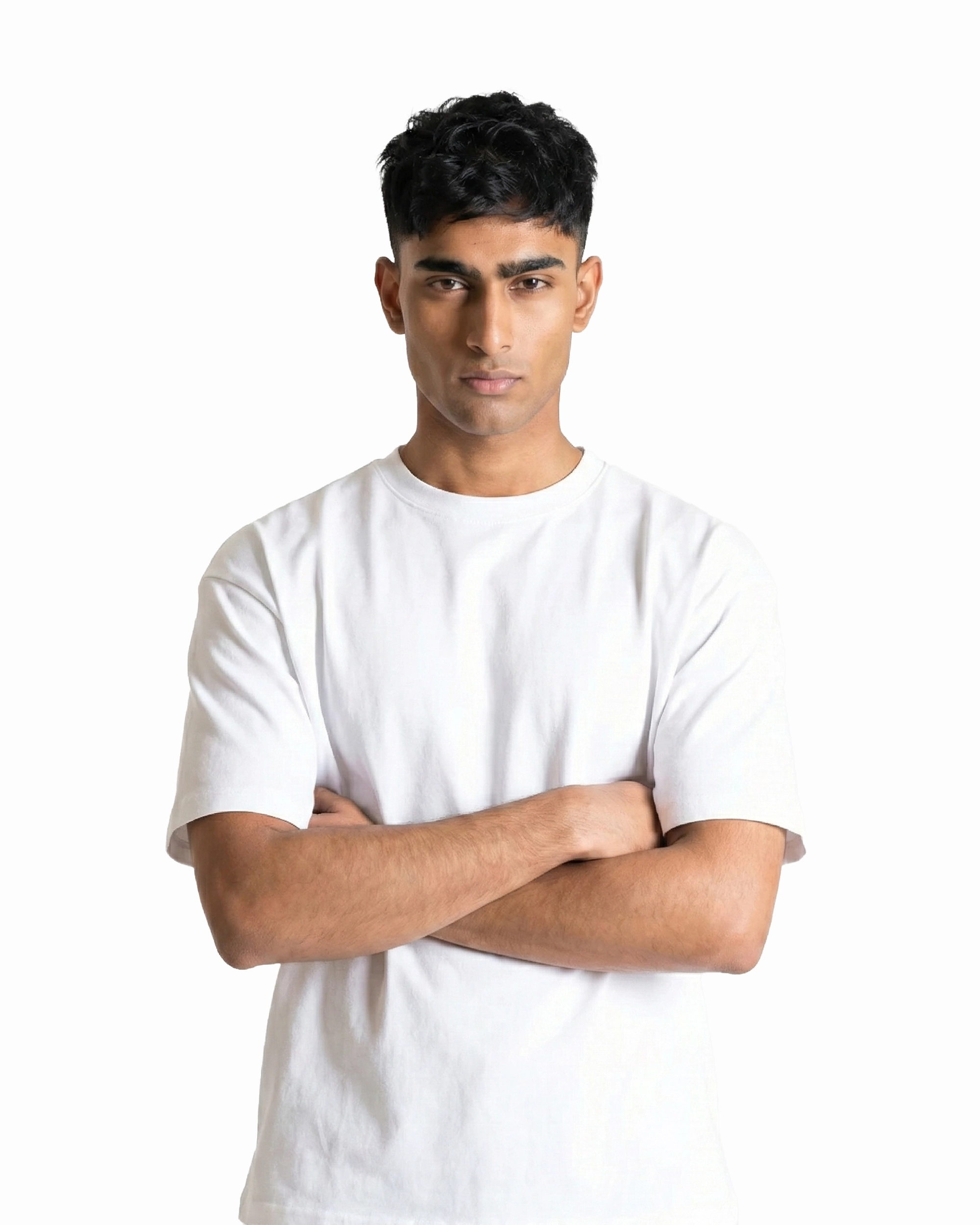 DSE-T-WT 1 Drop Shoulder Essential T-Shirt – White - Image 1