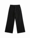 Baggy Denim Pants - All Black - Image 5