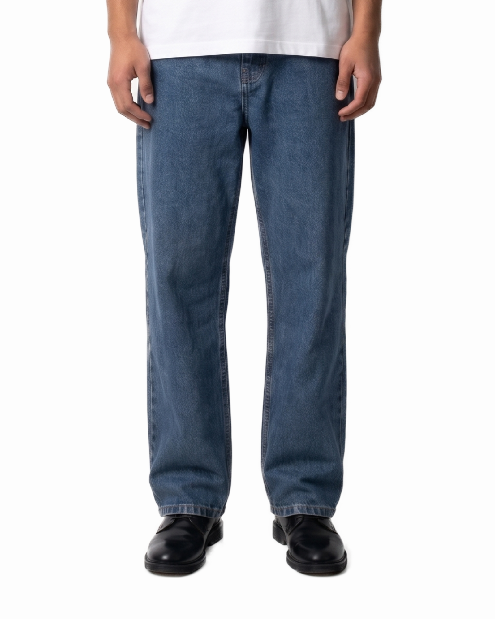 BDP-B-CB 01 Baggy Denim Pants - Classic Blue - Image 1