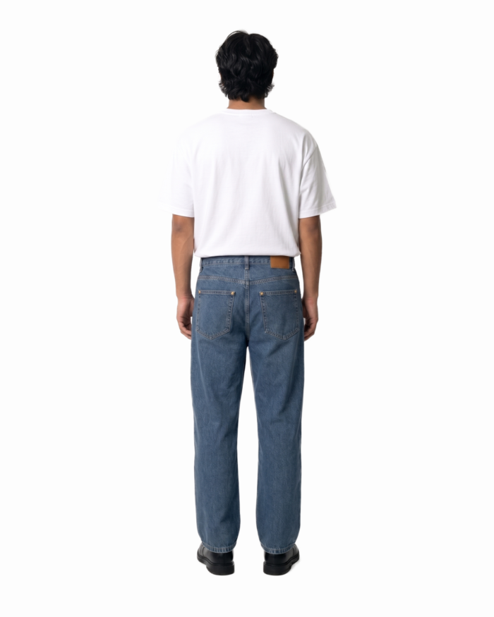 Baggy Denim Pants - Classic Blue - Image 4