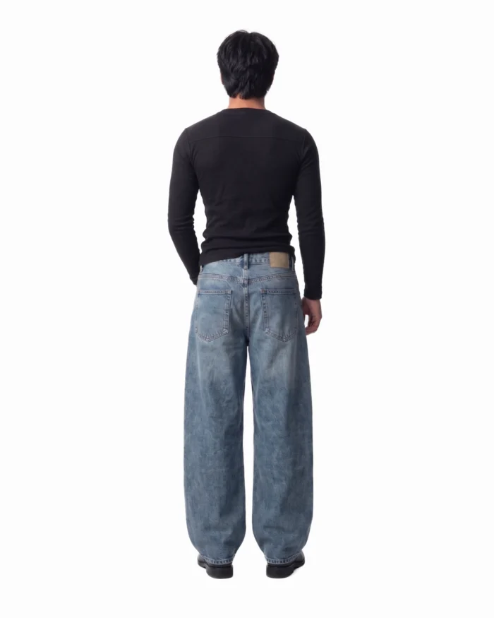 Baggy Dad Jeans - Light Blue - Image 3