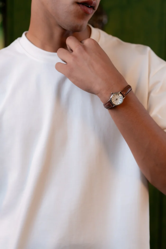 Drop Shoulder Essential T-Shirt – White - Image 3